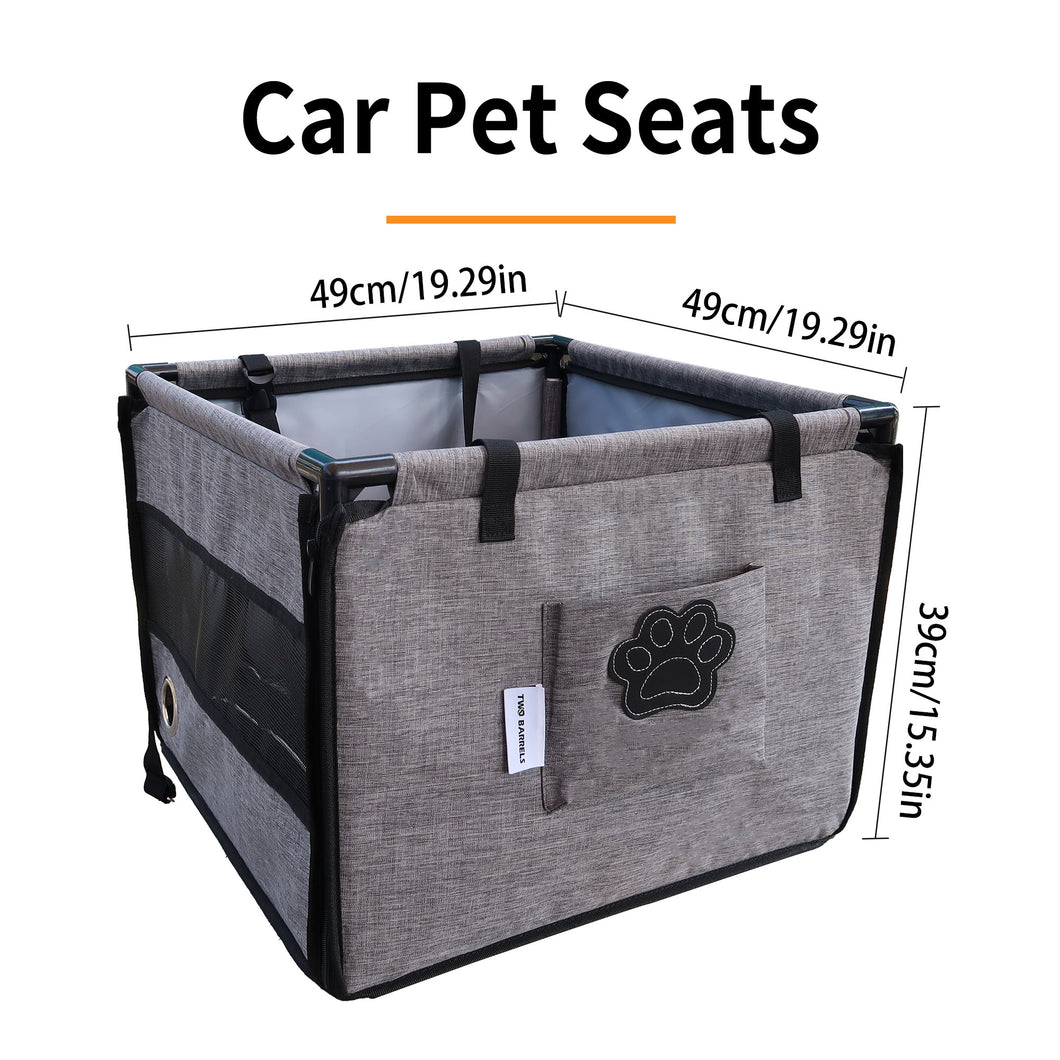 Safe Portable Waterproof and Stable Travel Basket Dog Car Seat