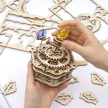 Load image into Gallery viewer, 84pcs Rotatable DIY 3D Starry Night Wooden Model Building Kit
