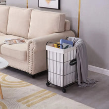 Load image into Gallery viewer, Folding Laundry Storage Basket with Handles
