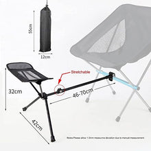Load image into Gallery viewer, Portable Folding Retractable Footrest and Leg Rest Camping Chair
