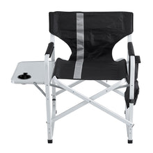 Load image into Gallery viewer, 2-piece Padded Folding Chair with Side Table and Storage Pockets
