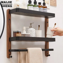 Load image into Gallery viewer, Square Shelves Bathroom Items Storage Rack
