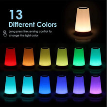 Load image into Gallery viewer, 13 Color  Dimmable and USB Rechargeable RGB Night Lamp
