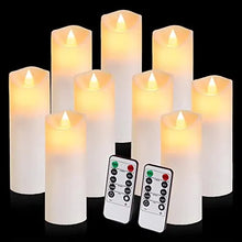 Load image into Gallery viewer, Flameless LED Battery Operated Flickering Candles with Remote Control and Timer
