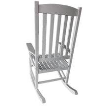 Load image into Gallery viewer, Foldable White Wood Outdoor Weather Resistant Porch Rocking Chair
