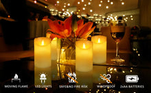 Load image into Gallery viewer, Flameless LED Battery Operated Flickering Candles with Remote Control and Timer
