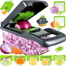 Load image into Gallery viewer, Vegetable Chopper with Stainless Steel Blades Ideal for Slicing Onions
