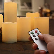 Load image into Gallery viewer, Flameless LED Battery Operated Flickering Candles with Remote Control and Timer
