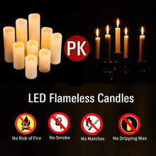 Load image into Gallery viewer, Flameless LED Battery Operated Flickering Candles with Remote Control and Timer
