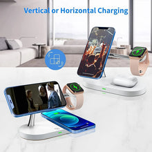 Load image into Gallery viewer, 3-in-1 Wireless Charger For iPhone, Apple Watch, Air Pods Fast Charging Station
