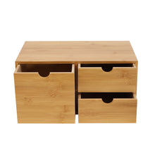 Load image into Gallery viewer, Mini Bamboo Desk Drawer Tabletop Storage Organization Box
