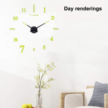 Load image into Gallery viewer, 27/37/47 Inch Luminous Glow In Dark 3D Wall  Clocks - beyondyourzone
