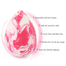 Load image into Gallery viewer, Makeup Sponge Marbling Water-drop Shape Foundation Concealer Sponge Mix Powder Cosmetic
