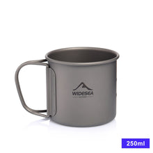 Load image into Gallery viewer, Widesea Camping Mug Tourist Tableware Titanium Cup Tourist Tableware
