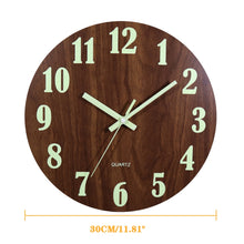 Load image into Gallery viewer, 12 Inch Luminous Non Ticking Wall Clock - beyondyourzone

