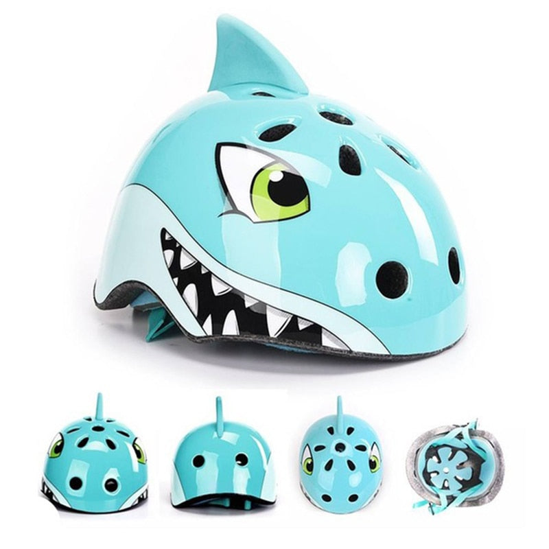 Children's Bicycle Helmet High-density with Pictures of Skating Children Cartoons