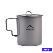 Load image into Gallery viewer, Widesea Camping Mug Tourist Tableware Titanium Cup Tourist Tableware
