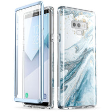 Load image into Gallery viewer, Full-Body Glitter Marble Bumper Protective Cover For Samsung Galaxy Note 9 - beyondyourzone
