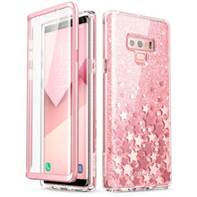 Load image into Gallery viewer, Full-Body Glitter Marble Bumper Protective Cover For Samsung Galaxy Note 9 - beyondyourzone
