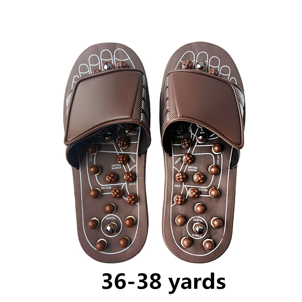 1 pair Foot Massage Elderly Care Clogs for Women and Men