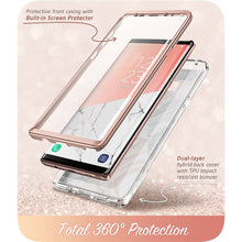 Load image into Gallery viewer, Full-Body Glitter Marble Bumper Protective Cover For Samsung Galaxy Note 9 - beyondyourzone
