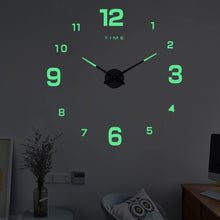 Load image into Gallery viewer, 27/37/47 Inch Luminous Glow In Dark 3D Wall  Clocks - beyondyourzone
