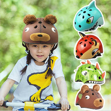 Load image into Gallery viewer, Children&#39;s Bicycle Helmet High-density with Pictures of Skating Children Cartoons
