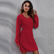 Load image into Gallery viewer, Winter  Fashion Warm Pink Dress for Women - beyondyourzone
