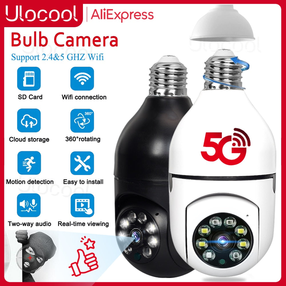 Surveillance  Night Vision Wireless  Bulb Home Camera - beyondyourzone