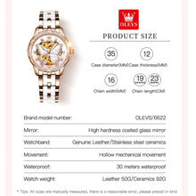 Load image into Gallery viewer, Ladies Elegant Butterfly Diamond White Ceramic Band Watch - beyondyourzone
