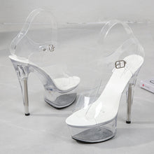 Load image into Gallery viewer, Super High Heels 15CM Stiletto Waterproof Platform Sandals - beyondyourzone
