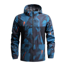 Load image into Gallery viewer, Autumn Hooded Windproof Camouflage Running  Jacket
