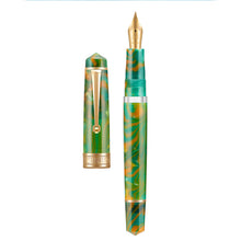 Load image into Gallery viewer, Piston Filling Acrylic Nib Fountain Pen with Golden Clip
