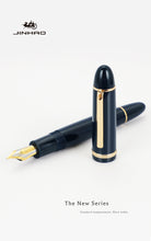 Load image into Gallery viewer, Acrylic Black Fountain Pen Metal Clip Extended Fine Nib F 0.5mm

