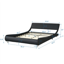 Load image into Gallery viewer, Platform Bed Frame with Curved Headboard
