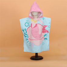 Load image into Gallery viewer, Child Hooded Soft Head Warmer Cartoon Cloak Baby Bath Towel
