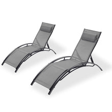 Load image into Gallery viewer, 2PCS Chaise Lounges Chair Lounger Recliner
